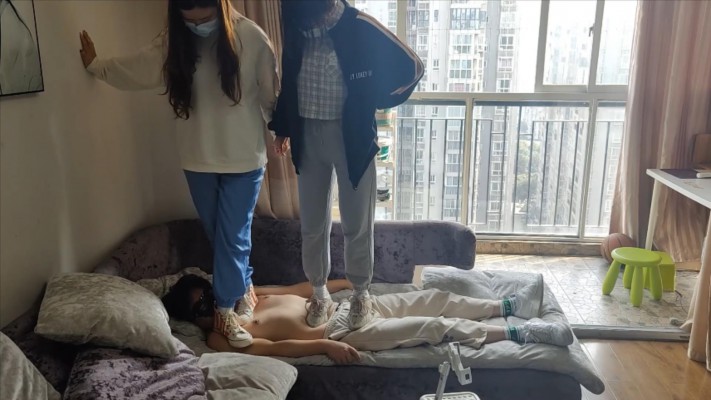 【猫猫大人】和姐姐一起在毯子身上狂跳300下 YC-220319-4