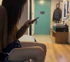 【田甜圈】模特白袜脚踩脚垫 bf22731