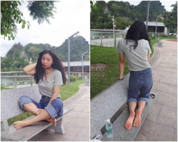 [Pary学生模拍]031 小允牛仔裤精致美甲红润脚底