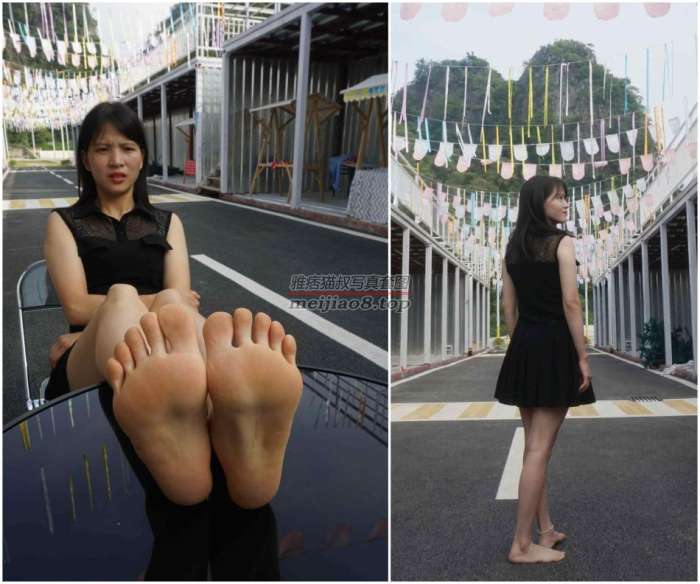 [Pary学生模拍]033 小红展示37码美脚