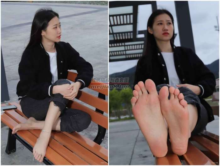 [Pary学生模拍]011 极品女神小芳首发长椅大方展示极品美脚