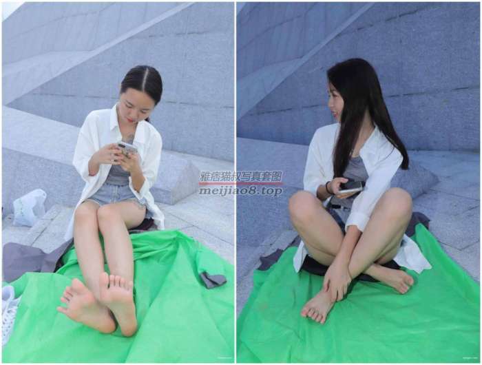 [Pary学生模拍]014 小淇脱下运动鞋棉袜