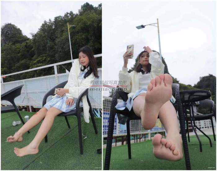 [Pary学生模拍]025 朱朱桌子上秀脚