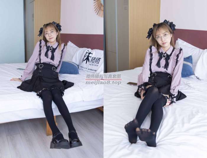 [袜啵啵]247期 稚予-皮鞋、黑丝大腿袜、地雷系女友