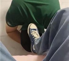 【颜可】学生S-帆布鞋白棉袜辱哥哥 JS240103-2