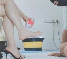 【灵竹】裸足脚喂酸奶/吮吸脚趾缝 bf40757