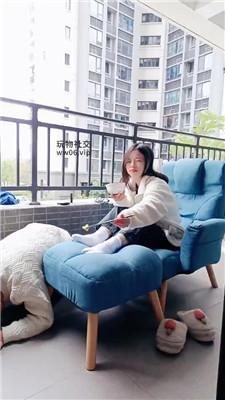 【南月女神】短靴白袜S-阳台下跪伺候 JS250221-38