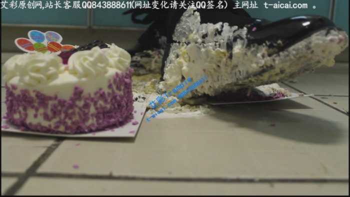 哚儿为贱奴制作的美味蛋糕狗粮（侮辱，强迫，特写）YC-190622-4