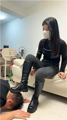 【我的猫S】长靴白袜蹂躏废物奴 bf52076