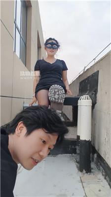 【曼婷】户外-楼顶长靴处刑家奴【双视角版】 JS250711-15