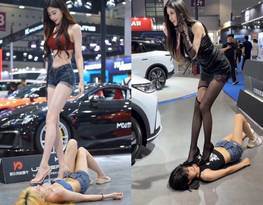 【段子先生】 车展合影-女女版 YC-260417-3