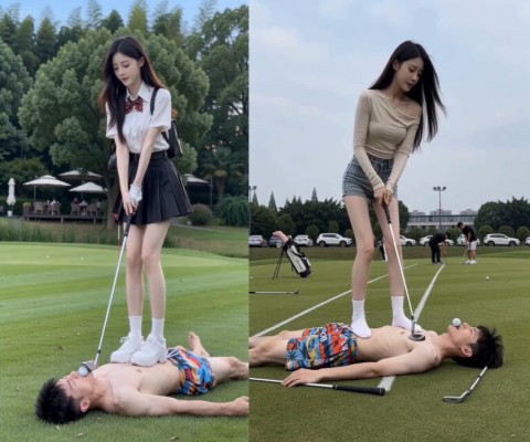 【段子先生】 美女的高尔夫球游戏 YC-260427-4